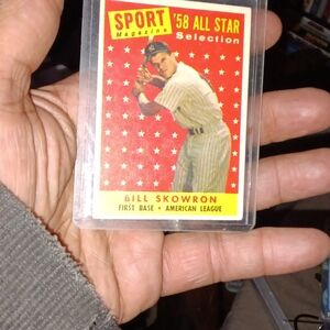 1958 Topps 58' All Star Bill Skowron Yankees Baseball Card